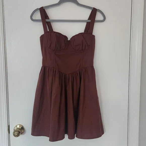 PRINCESS POLLY Brown Women's Dress - Picture 4 of 7